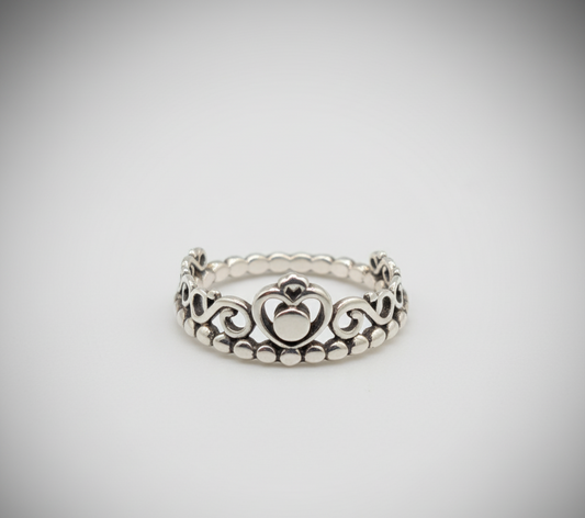 Royal Heart Tiara Band – 925 Sterling Silver
