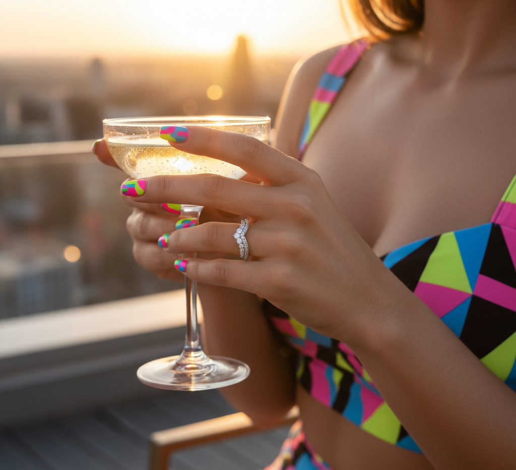 “Celestial V-Crown Band" – 925 Sterling Silver