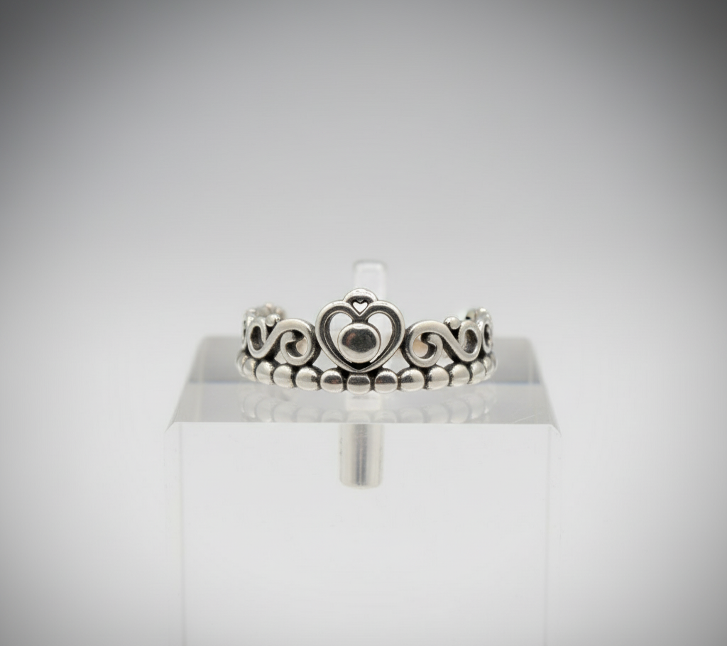Royal Heart Tiara Band – 925 Sterling Silver