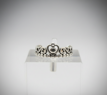 Royal Heart Tiara Band – 925 Sterling Silver