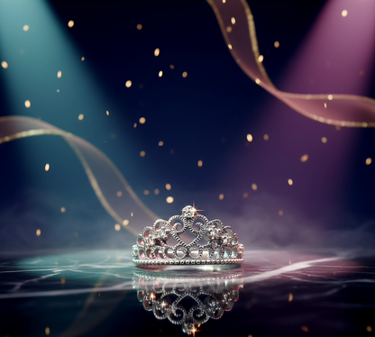 "Royal Sparkle Tiara Crown Ring" – 925 Sterling Silver
