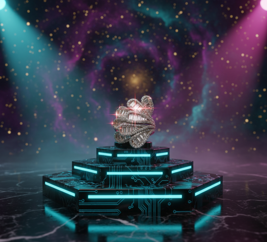 Limitless Radiance Baguette Fan- 925 Silver Ring