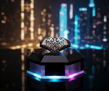 "Vintage Filigree Heart Ring" – 925 Sterling Silver by Illuzion Jewelry
