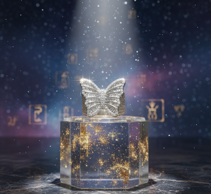 Magical Glow Butterfly Ring – 925 Sterling Silver Ultra-Luxury Sparkle Burst