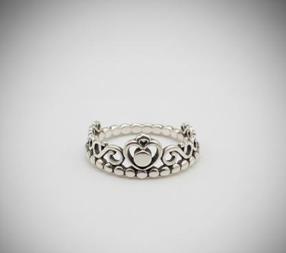 Royal Heart Tiara Band – 925 Sterling Silver