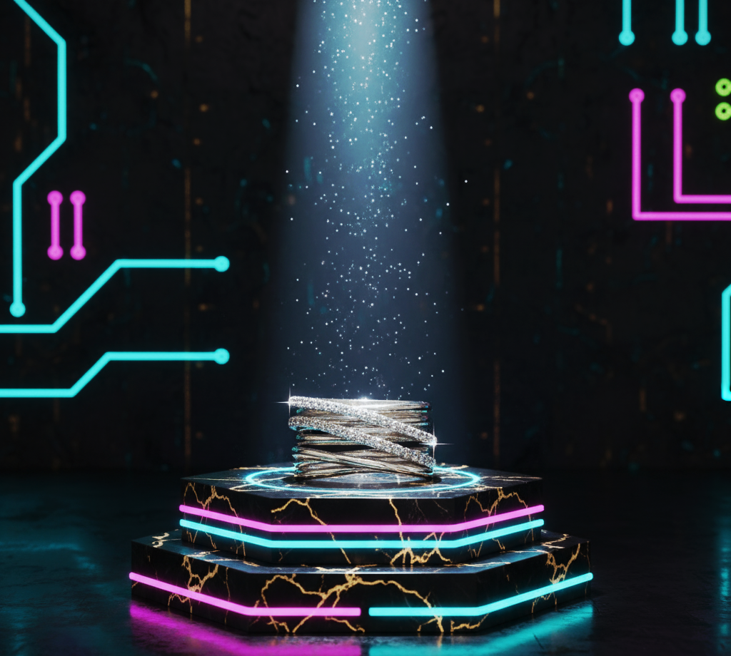 “Luxe Criss-Cross Starlight Ring"  – Multi-Band Radiance in 925 Silver