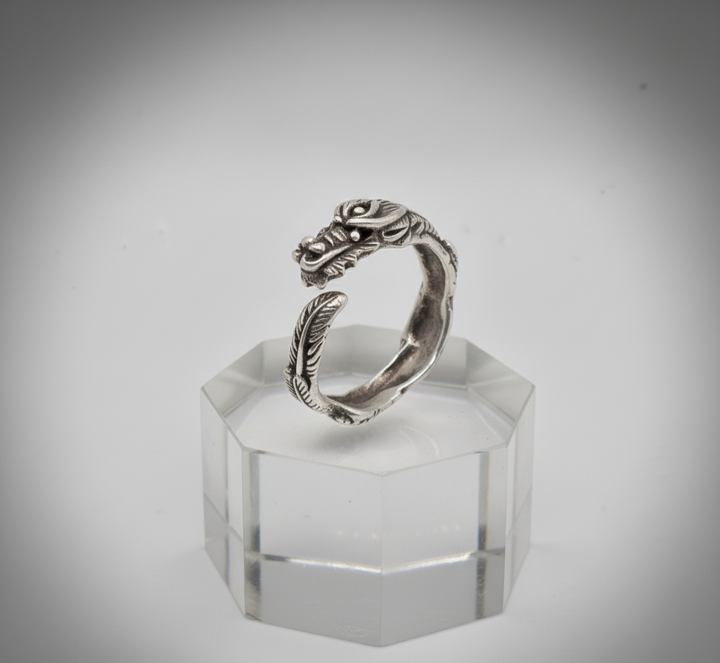 Mythic Dragon Wrap Ring – 925 Sterling Silver