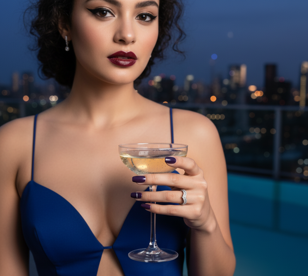 “Celestial V-Crown Band" – 925 Sterling Silver