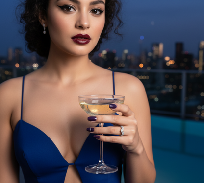 “Celestial V-Crown Band" – 925 Sterling Silver