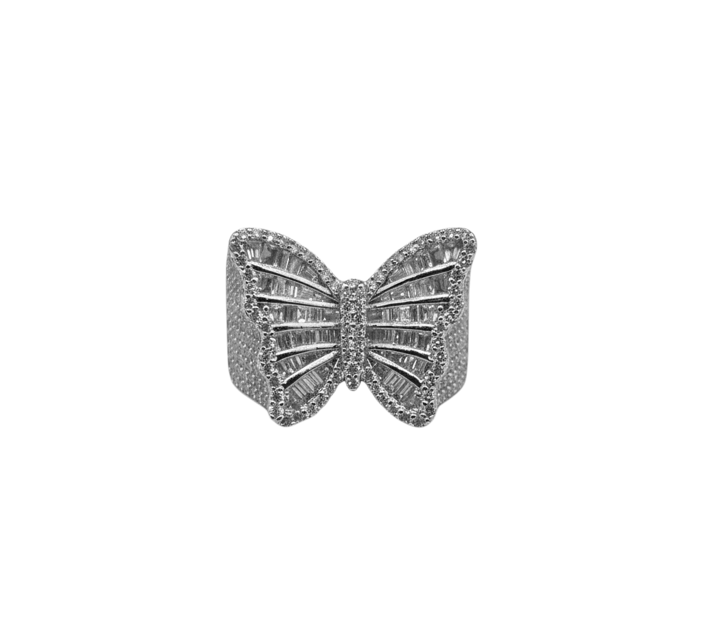 Magical Glow Butterfly Ring – 925 Sterling Silver Ultra-Luxury Sparkle Burst