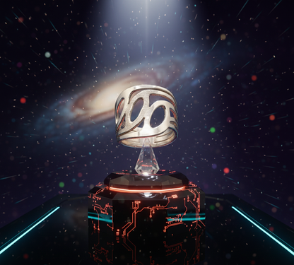 Modern Wave Cutout Ring – 925 Sterling Silver