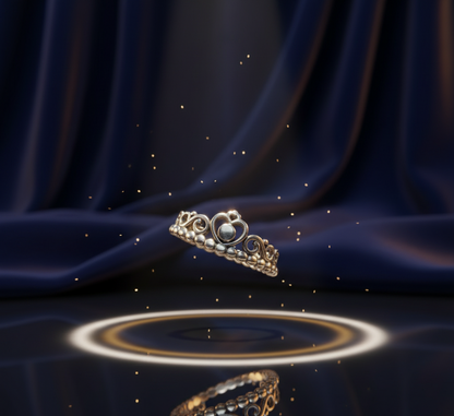 Royal Heart Tiara Band – 925 Sterling Silver