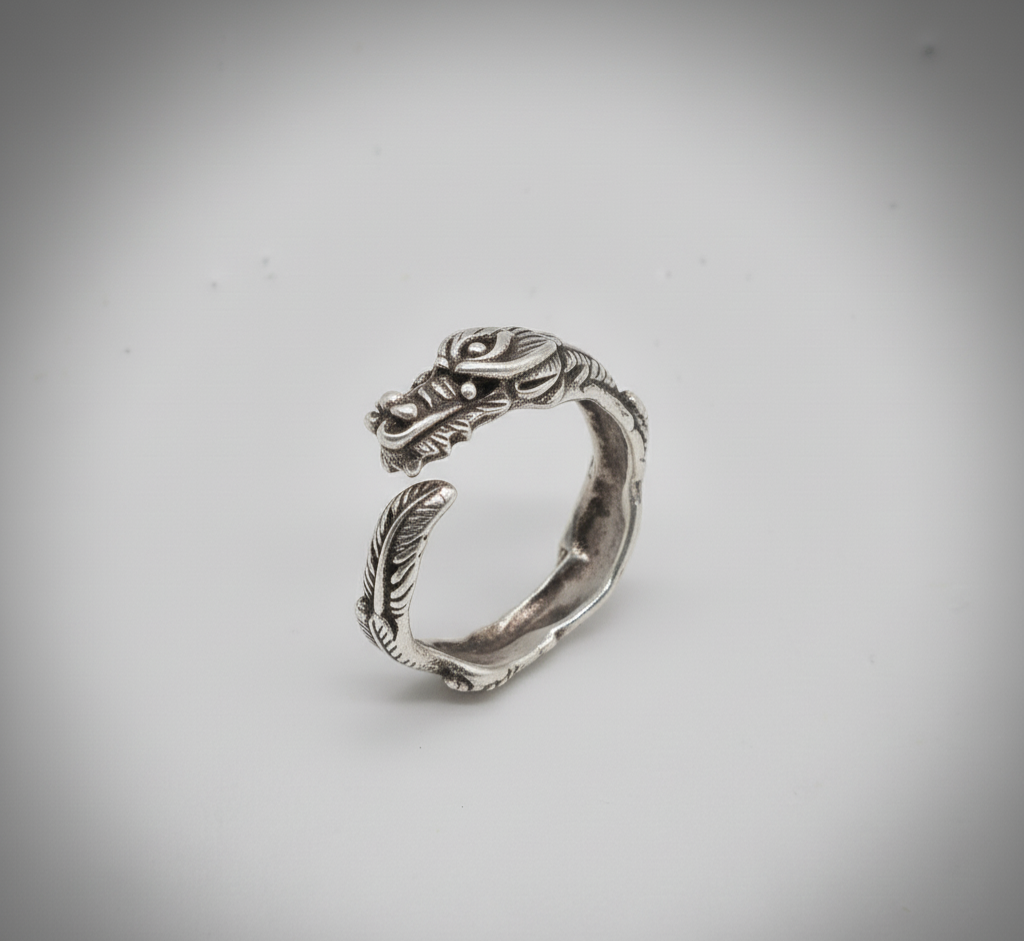 Mythic Dragon Wrap Ring – 925 Sterling Silver