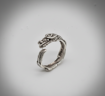 Mythic Dragon Wrap Ring – 925 Sterling Silver