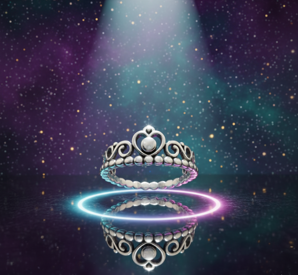 Royal Heart Tiara Band – 925 Sterling Silver