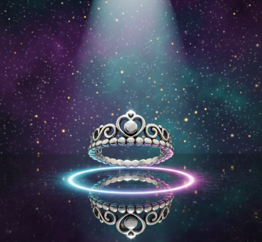 Royal Heart Tiara Band – 925 Sterling Silver