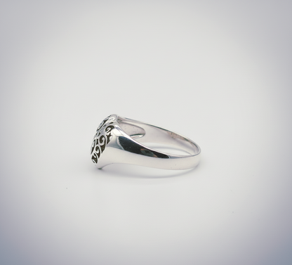 "Vintage Filigree Heart Ring" – 925 Sterling Silver by Illuzion Jewelry