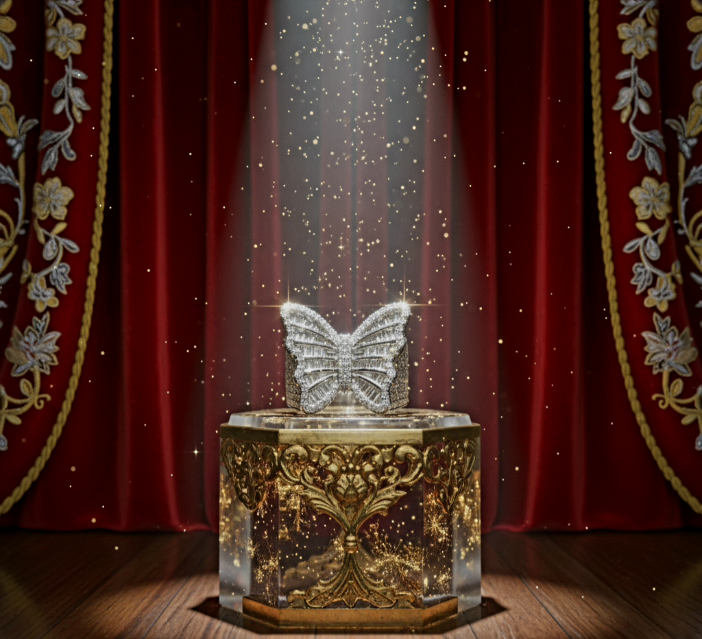 Magical Glow Butterfly Ring – 925 Sterling Silver Ultra-Luxury Sparkle Burst