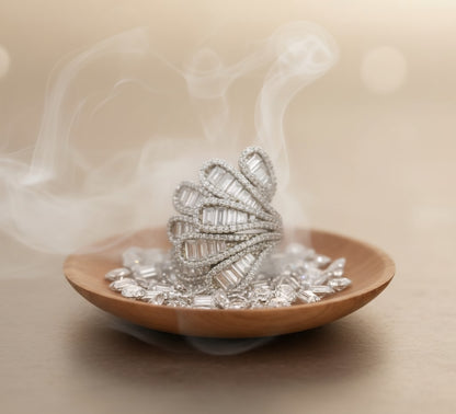 Limitless Radiance Baguette Fan- 925 Silver Ring