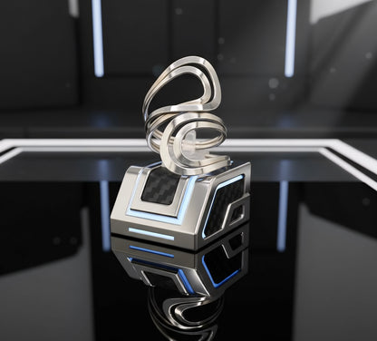 Nova Wave Sculptural Ring - 925 Sterling Silver