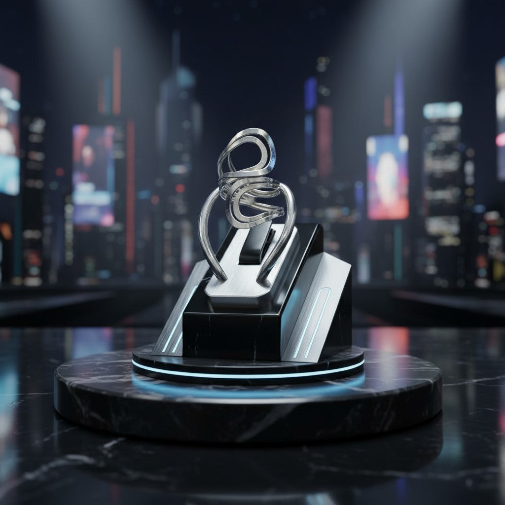 Nova Wave Sculptural Ring - 925 Sterling Silver