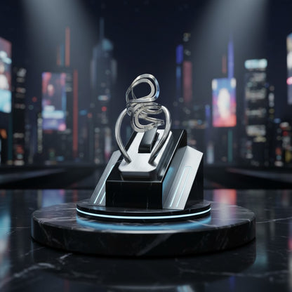 Nova Wave Sculptural Ring - 925 Sterling Silver