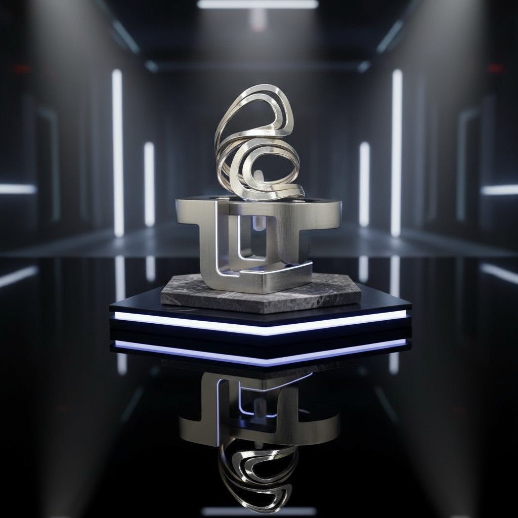 Nova Wave Sculptural Ring - 925 Sterling Silver