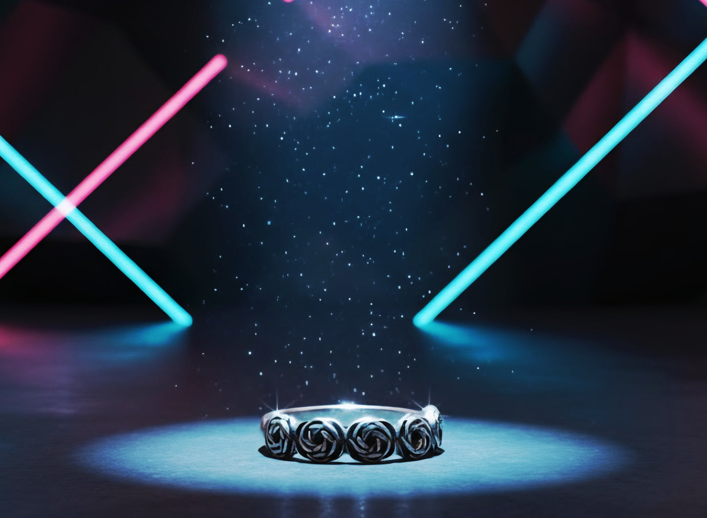 "Eternal Roseband Harmony Ring" – Vintage Sculpted Floral Band in 925 Silver