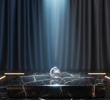 Lunar Eclipse Sun & Moon Ring - 925 Sterling Silver