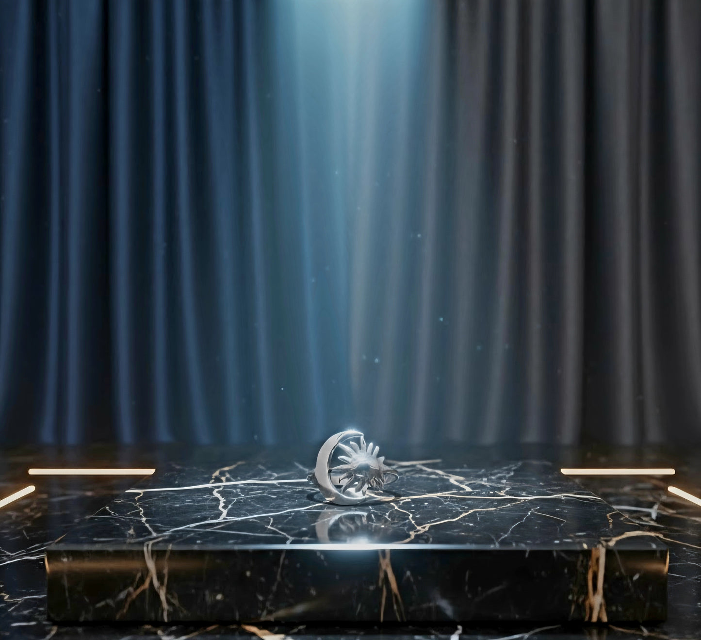 "Celestial Balance Sun & Moon Ring "– 925 Sterling Silver by Illuzion Jewelry