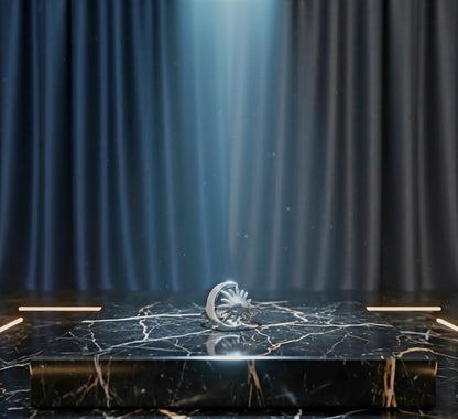 "Celestial Balance Sun & Moon Ring "– 925 Sterling Silver by Illuzion Jewelry