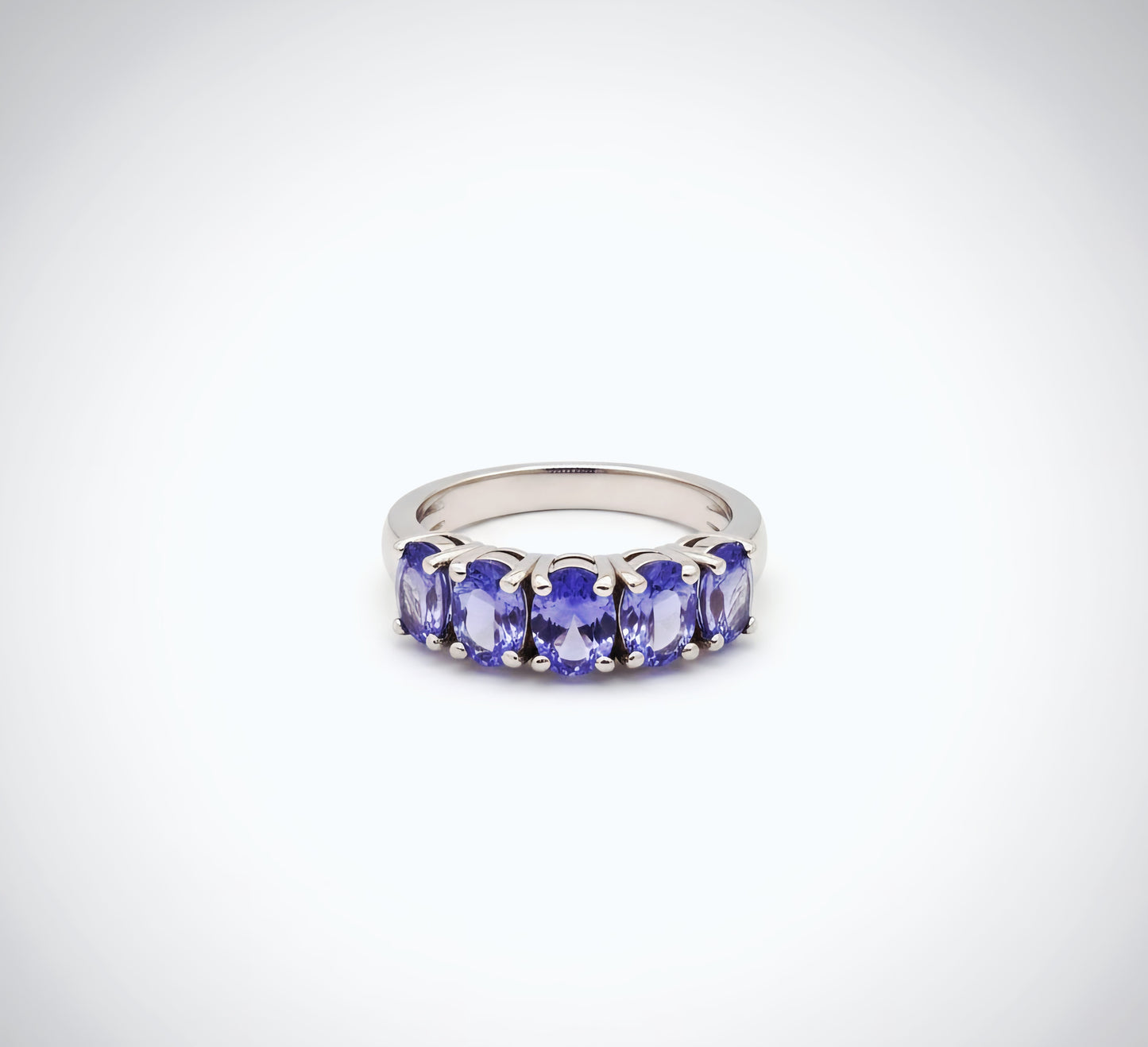 "Violet Aura Eternity Band" – 925 Silver Luxe Gemstone Row