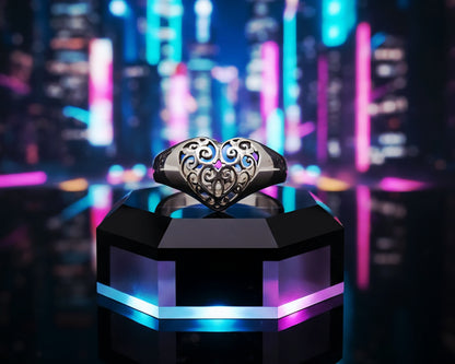 "Vintage Filigree Heart Ring" – 925 Sterling Silver by Illuzion Jewelry